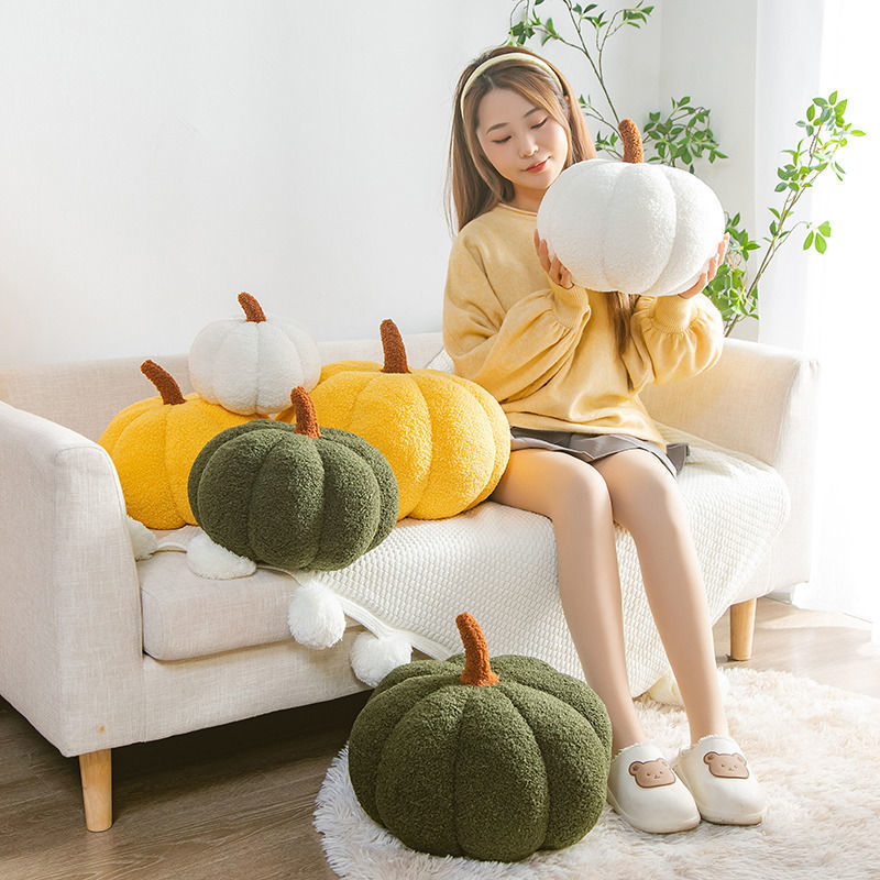 ins Style Creative Pumpkin Pillow Living Room Sofa Pillow Bedroom Decoration Ornaments Bay Window Pillow Girl Birthday Gift