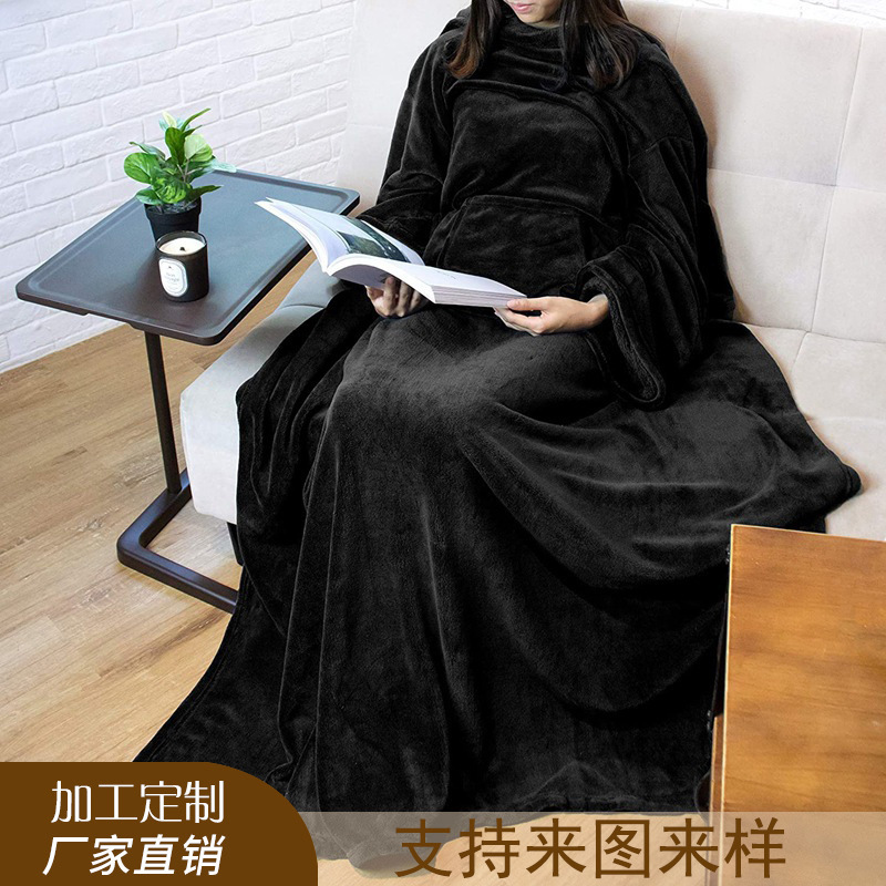 Одеяло для ТВ, пушистое, многофункциональное, антистатическое, фланелевое, ленивое одеяло, кросс-бордерное