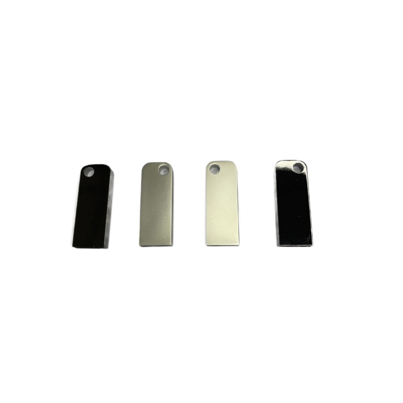 Source Factory Metal Single-Sided Round Hole USB Flash Drive Shell Set Material Can Be Customized Car Popular USB Flash Drive Shell