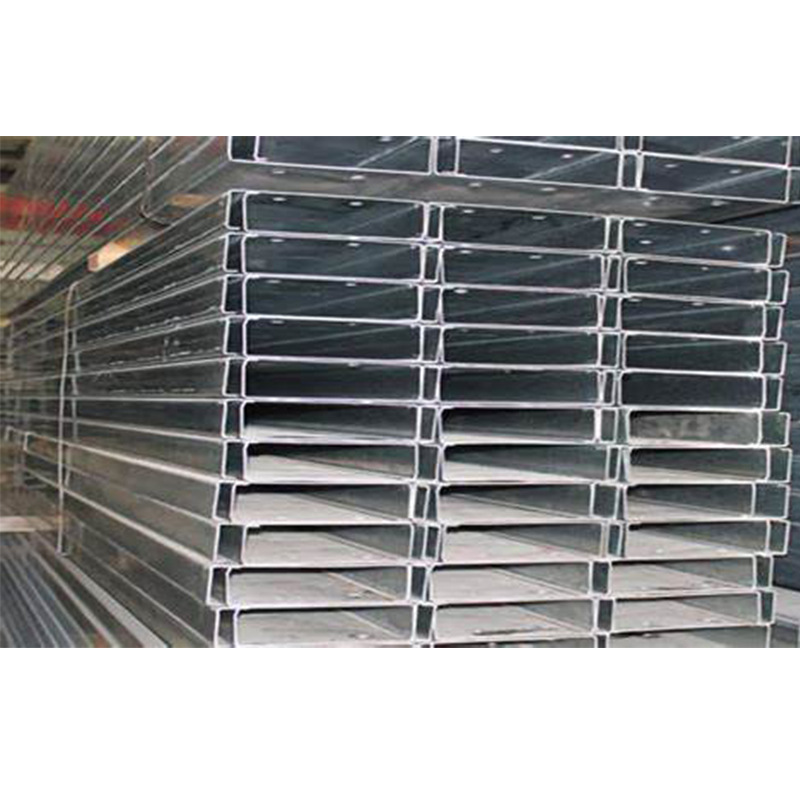 High Zinc Layer C-Shaped Groove Galvanized C-Shaped Steel Purlin Bracket Hot-Dip Galvanized Punching U-Shaped Groove Steel Z-Shaped Steel Strip Roof