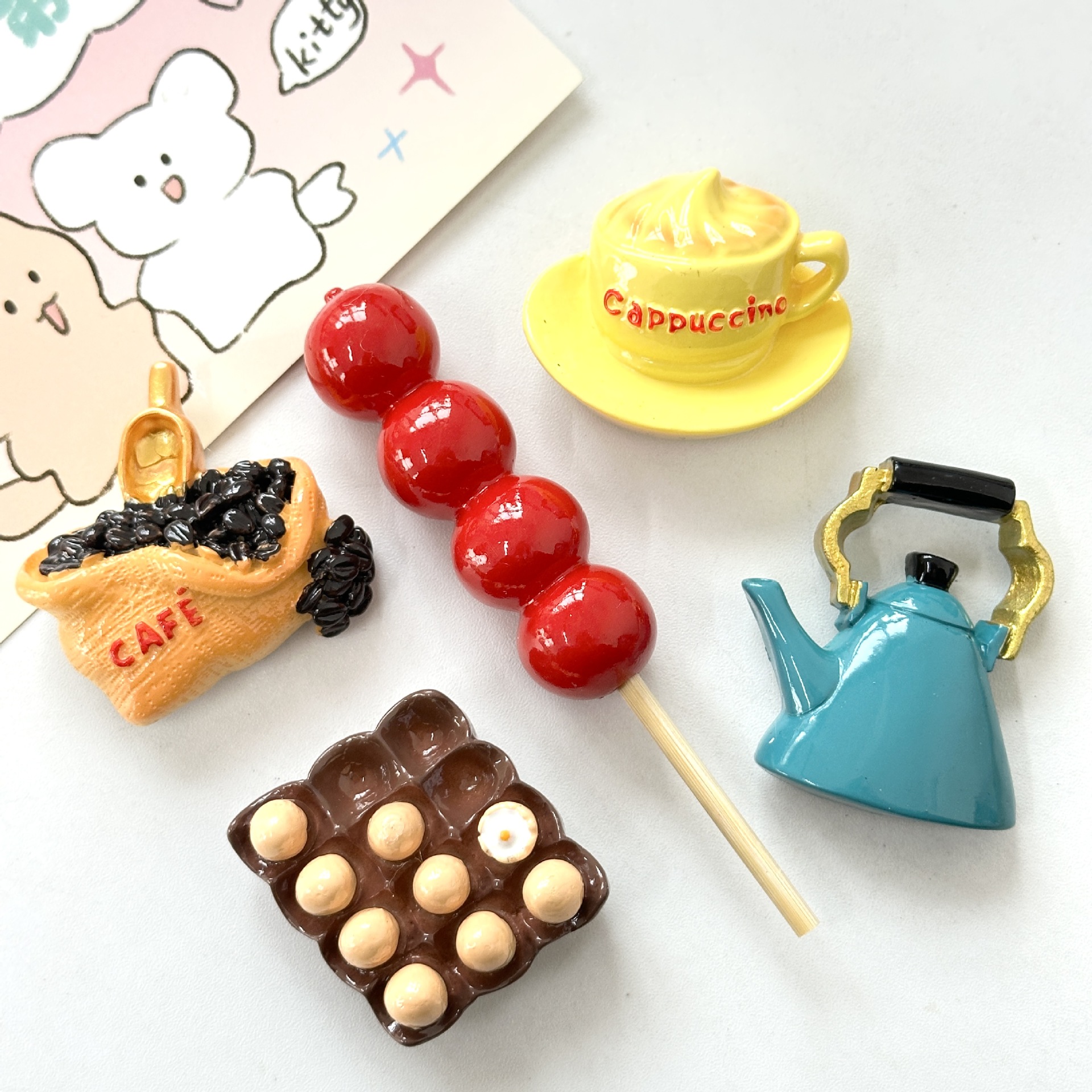 Simulation European high-end food resin DIY hair clip phone case three-dimensional decoration refrigerator accessories