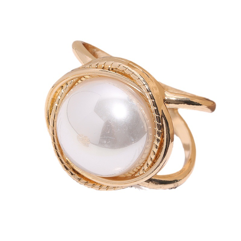 Cross Hollow Sweet Pearl Overcoat Buckle Crystal Shawl Buckle Cross-border Hot Sale South Korea Silk Towel Buckle Creative Fashion