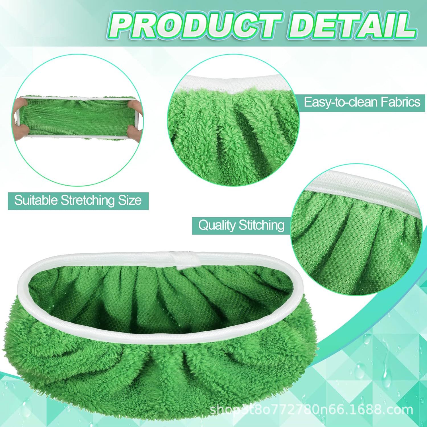 Swiffer Mop Cloth Flat Mop Cloth Household Absorbent Mop Replacement Cloth Cover Wet and Dry Mop Cloth Cover