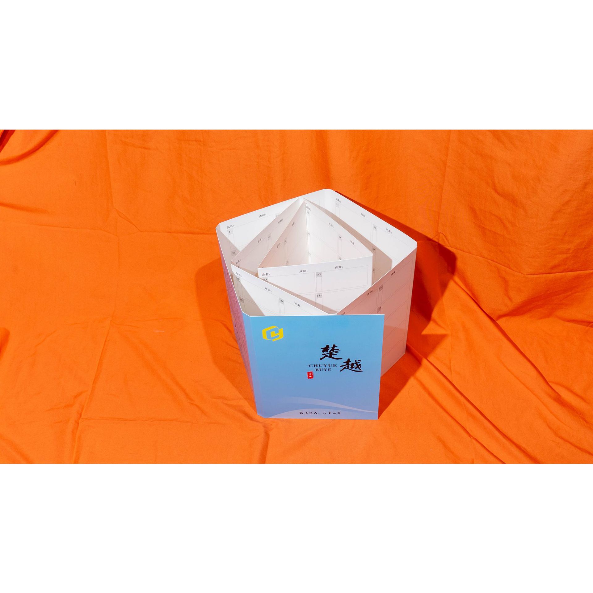 Wholesale Textile Fabric Sample Book Blank In-Stock Color Card Clothing Fabric Color Card Sample Book Multi-Fold Color Swatch