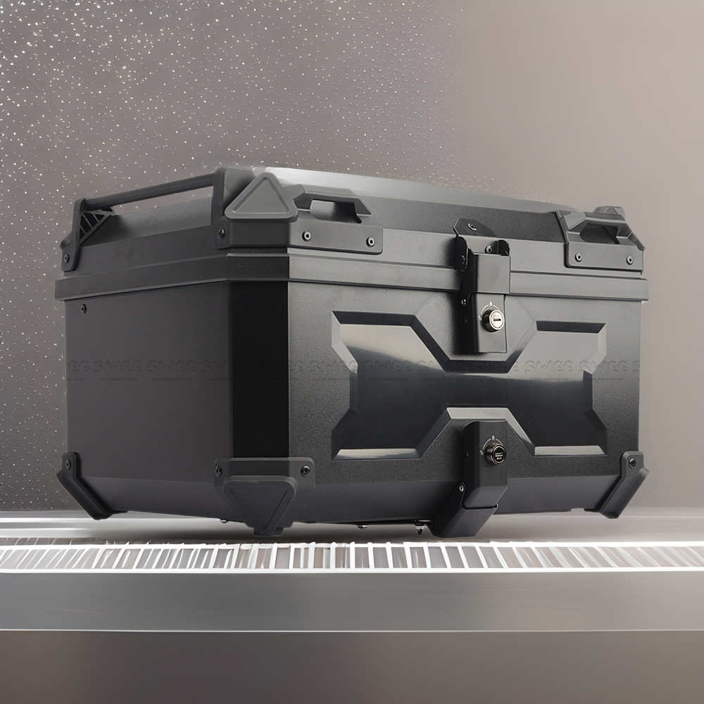 Мотоциклетный багажник хвостовой ящик 45L высокопрочный ABS пластиковый багажник электрического транспортного средства быстросъемный водонепроницаемый и противоударный