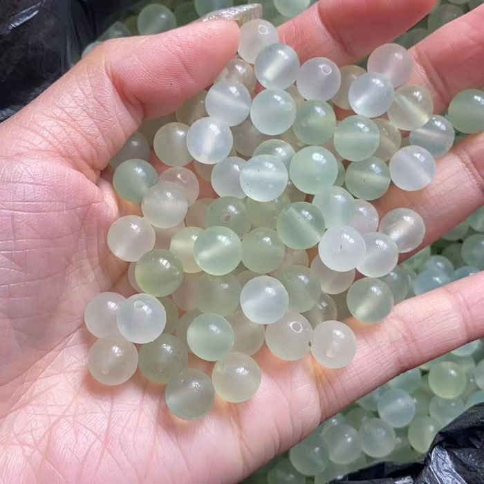 Fine natural jade Jade Jade Jade Jade scattered beads beads Xiuyan jade bracelet DIY6 ~ 20mm