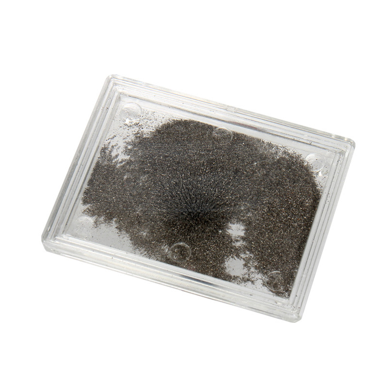 Iron powder box iron chip box magnetic field magnetic line distribution demonstration primary and secondary school students physical magnetism experiment teaching demonstration