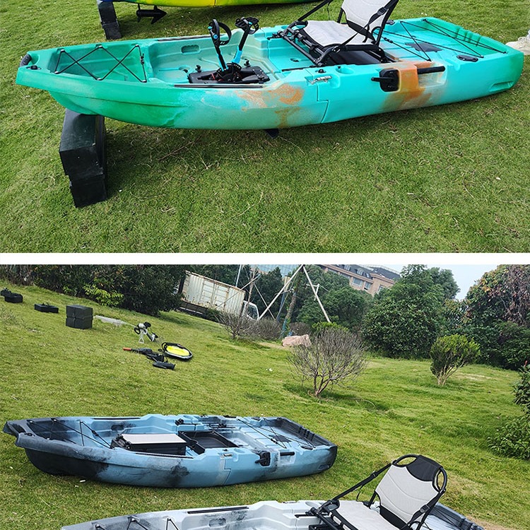 Luya Kayak Splicing Thickeneded Kayak Pedal Canoe Single and Double Luya Boat Fishing Boat Assault Boat