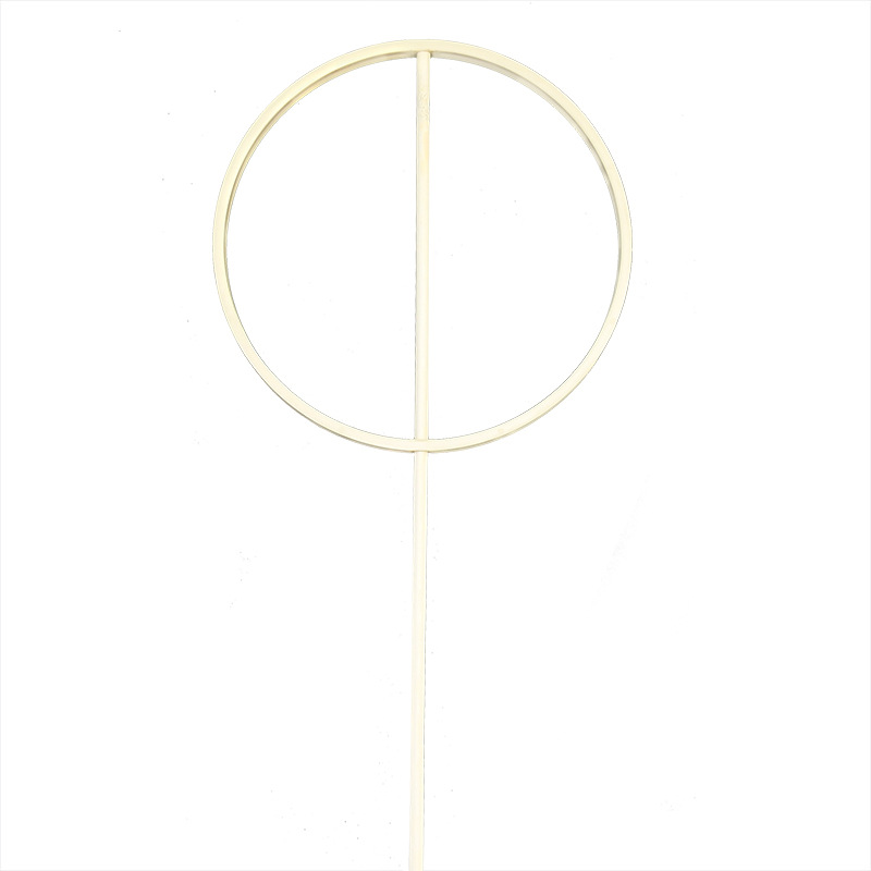 DIY Handmade Round Fan Frame Imitation Bamboo Bridal Wedding Fan Material Ancient Style New Chinoiserie Plastic Fan Frame Special-Shaped Fan Silk Fan