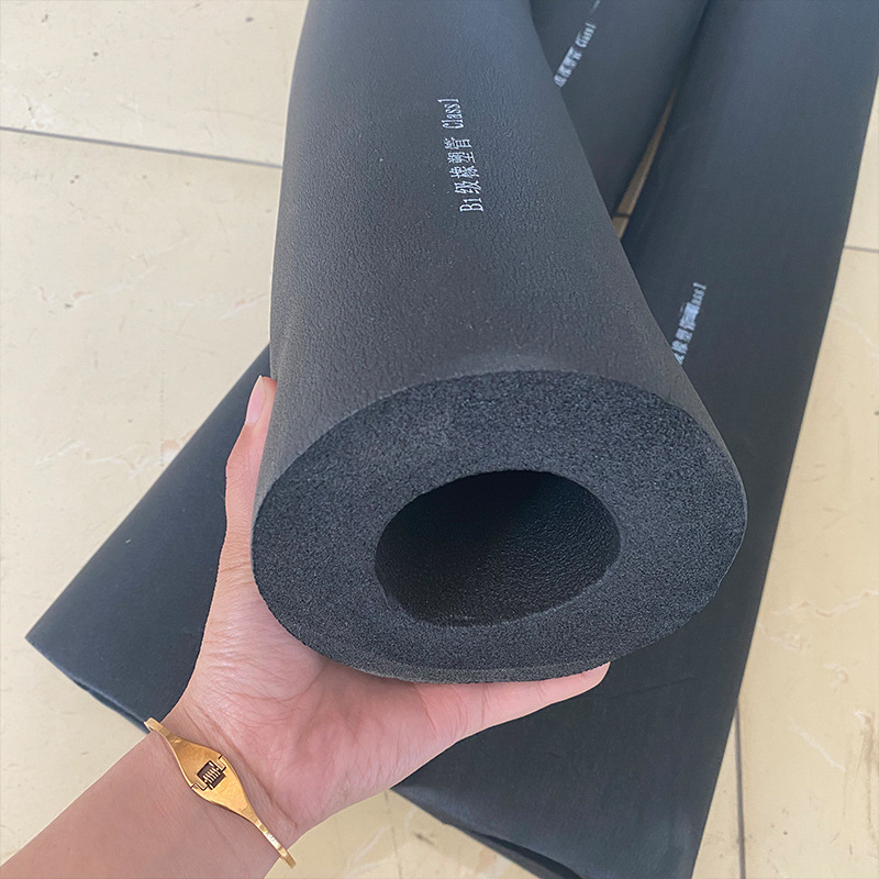 Wholesale Rubber and Plastic Insulation Pipe B1 Grade Water Pipe Sound Insulation Noise Reduction Antifreeze Insulation Pipe Sleeve High Density Sponge Pipe Rubber and Plastic Pipe