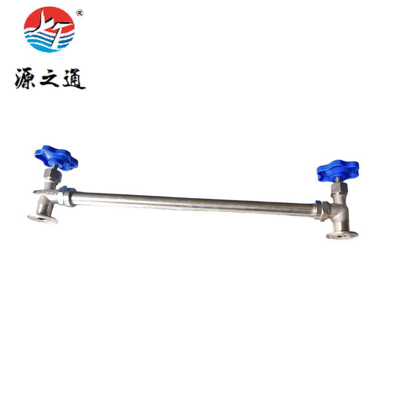 304 Stainless Steel Quick-Install Liquid Level Gauge, Glass Tube Water Level Gauge with Shield, High Temperature Corrosion-Resistant Boiler Liquid Level Gauge