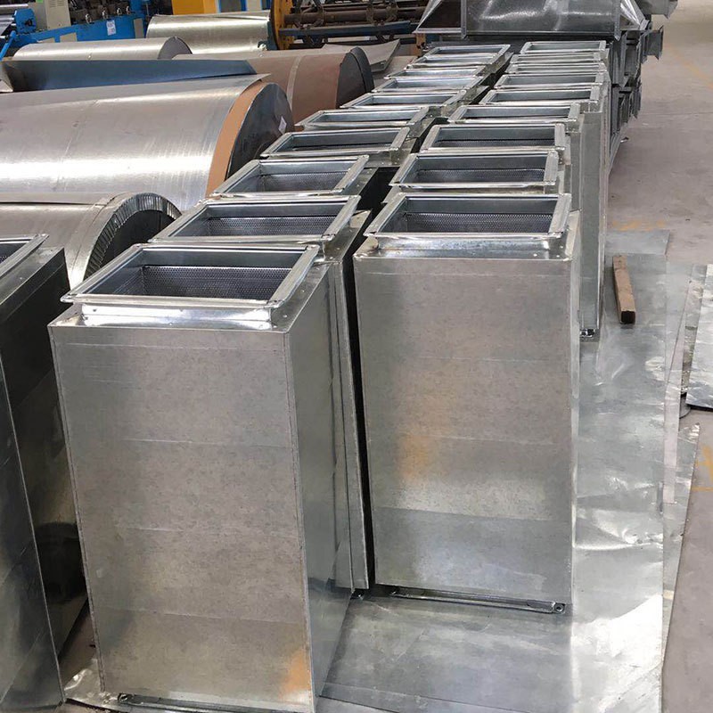 Fan Muffler Noise Reduction Air Conditioning Outlet Round Square Industrial Silencer Duct Resistance Composite Muffler