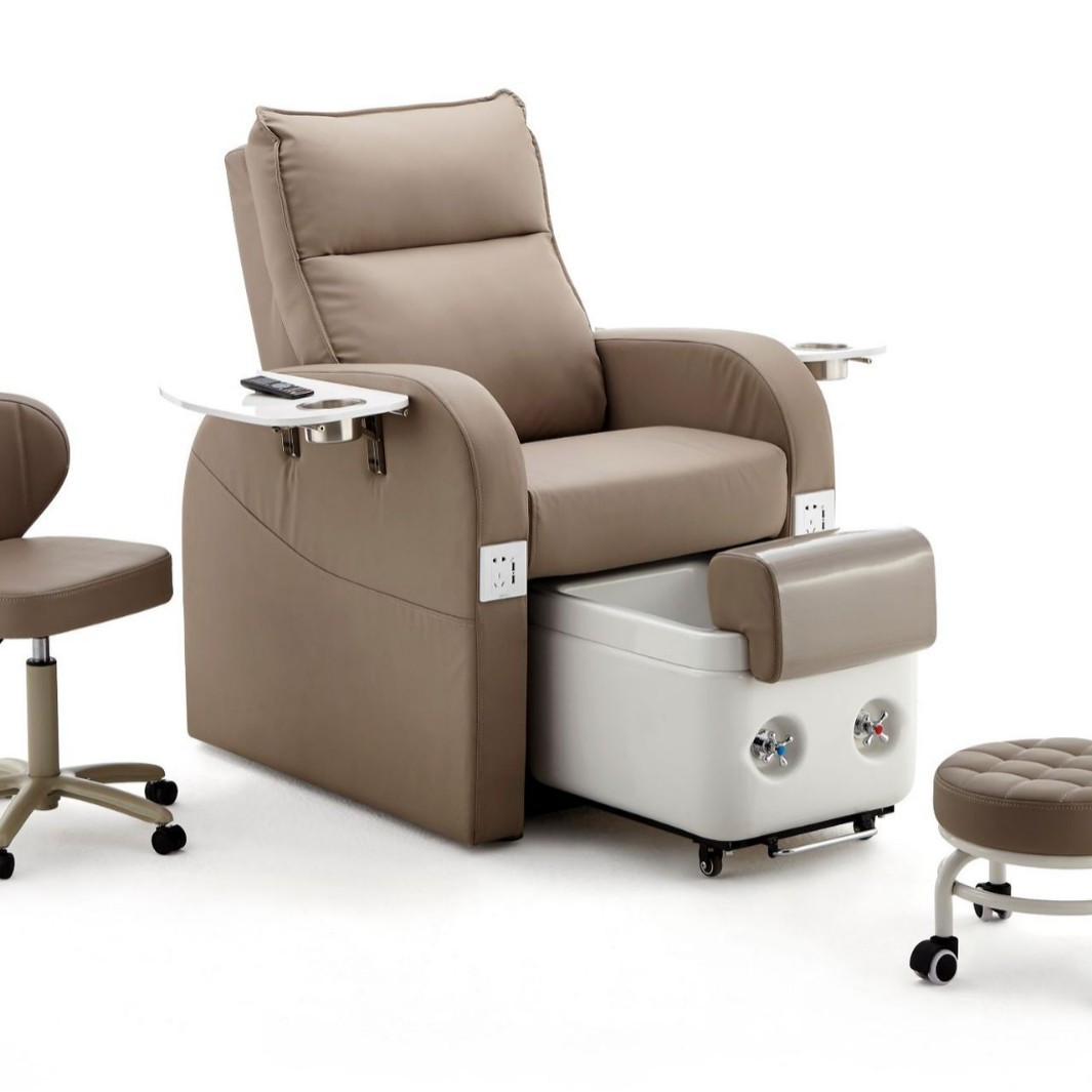 Electric Nail Sofa Multi-functional Lying-flat Tattoo Eyelash Tattoo Nail Chair SPA Foot Bath Chair Water-free