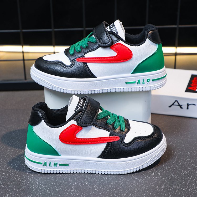 Boys' Flats 2025 Spring & Fall New Medium and Large Kidsren's Sneakers Kidsren's Sports Shoes Spring Girls' Breathable Color Matching Sneakers