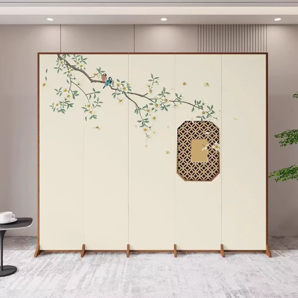 Новая китайская перегородка, для гостиной, офиса, ресторана, мобильная