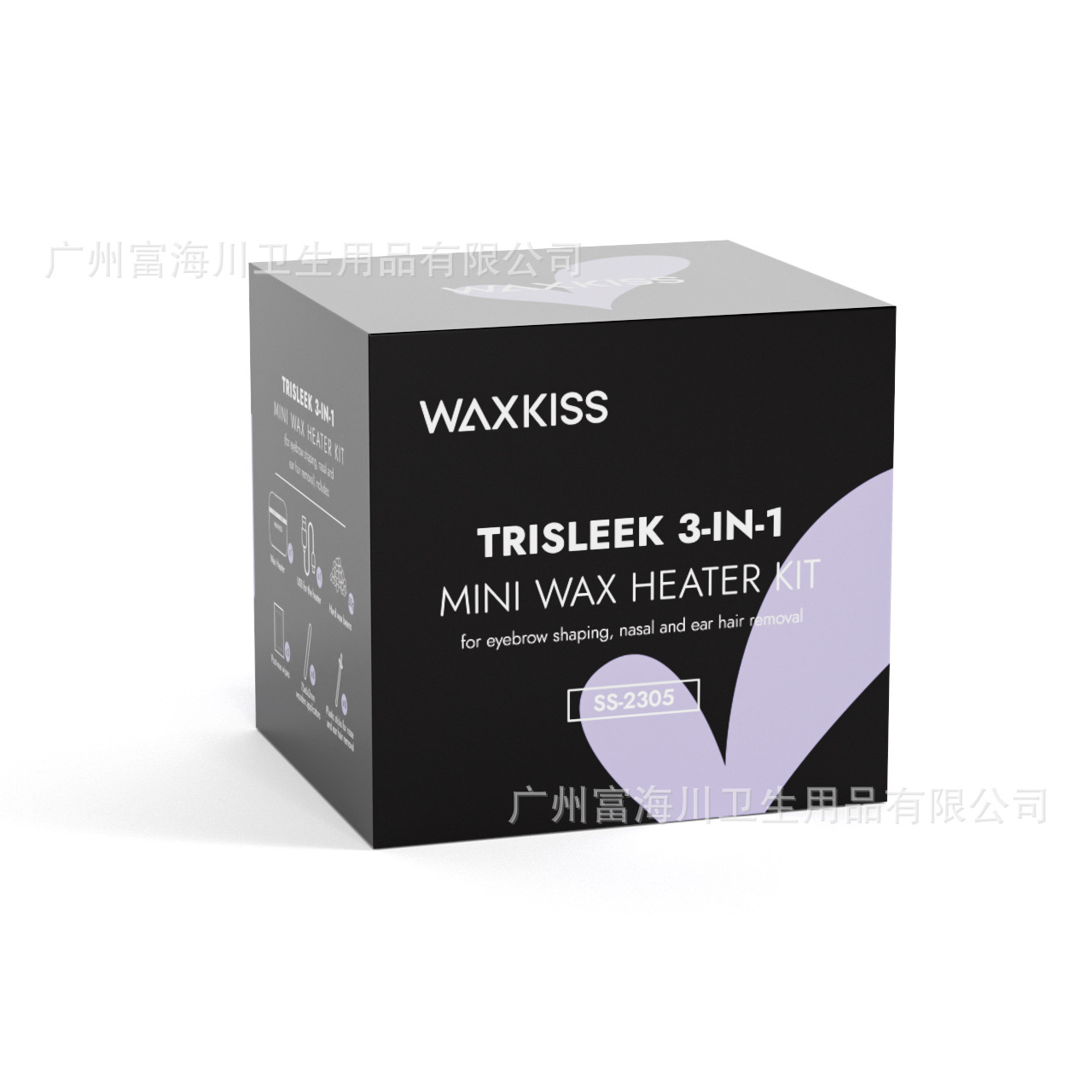 Mini Hair Removal Wax Melting Tool Set Suitable for Ear and Nostril Hair Removal Hot Wax Machine, Compact and Easy to Carry Waxkiss