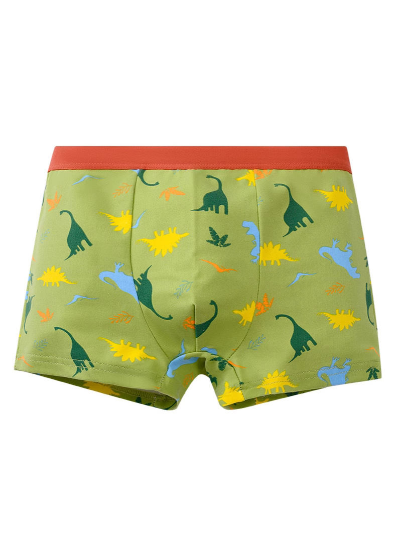 Milk Silk Printed Boys' Underwear Four-Corner Underwear for Middle and Big Boys Boys' Boxers Cross-Border Four-Corner Boys' Underwear