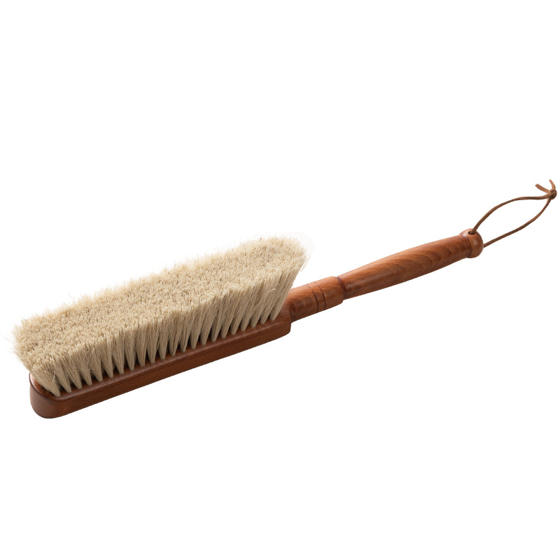 Large Ebony Sandalwood Dust Brush Sweeping Bed Brush Household Broom Sweeping Bed Artifact Wool Cleaning Soft Brush Dust Absorbing