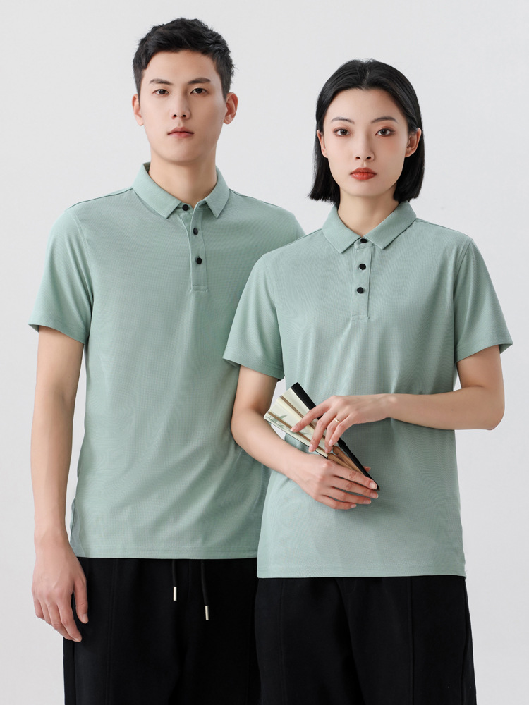 SYK23088 Polo Shirt Auto Repair Attendant Milk Tea Hot Pot Shop Work Clothing Team Building Team Culture Shirt