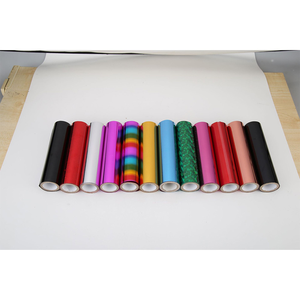 Hot Selling Eleven Color Hot Stamping Paper Heat Activated Aluminum Foil Glow Light Aluminum Foil Aluminum Foil Transfer Paper Hot Stamping Film Aluminum Foil