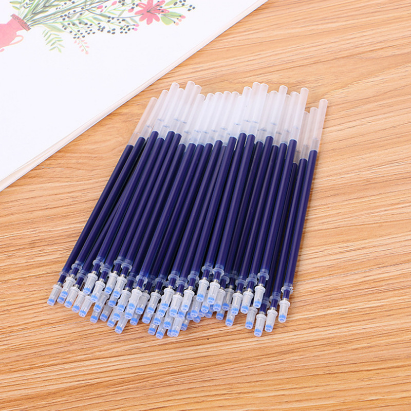 Factory Wholesale Gel Pen Refill Full Needle Tube Bullet 0.5mm Replacement Refill Red Blue Black 0.38