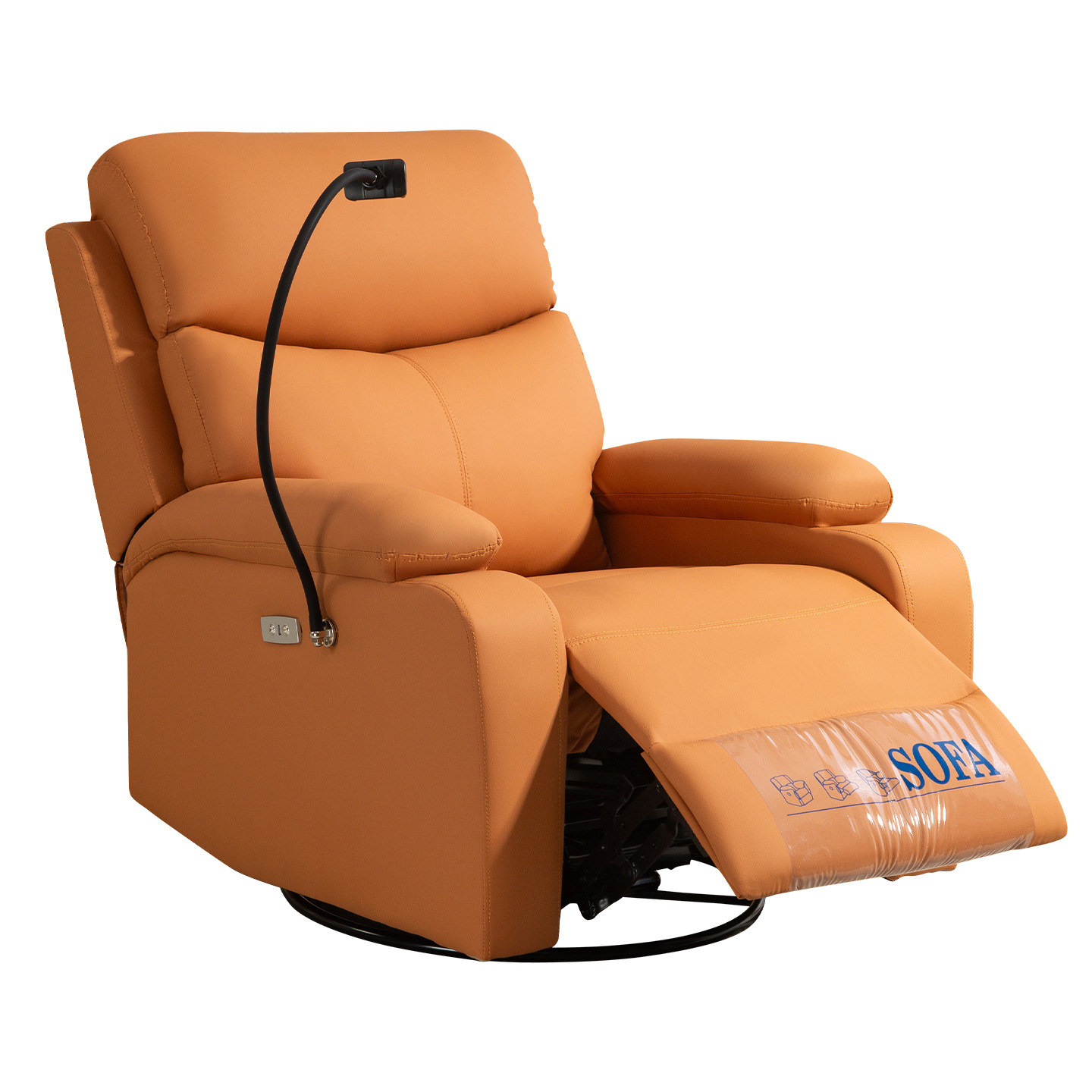 Space Capsule Single Sofa Chair Living Room Leisure Lazy Electric Massage Chair Convertible Reclining Gaming Chair Functional Chair