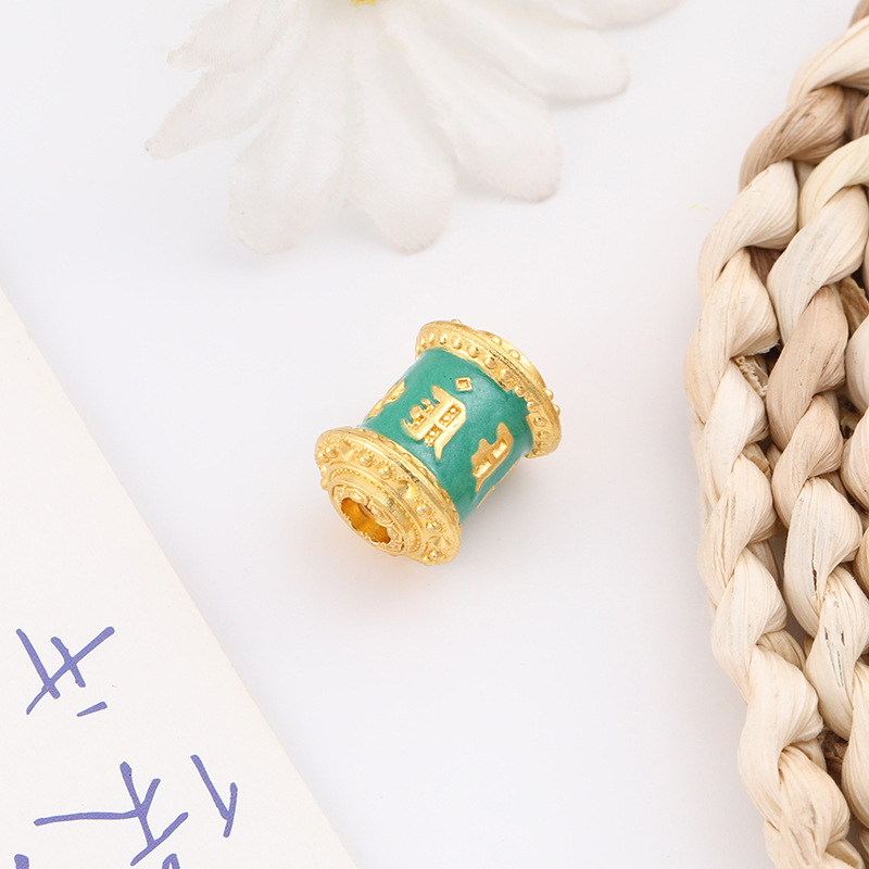 Handmade Prayer Tube Xizang Six-Character Mantra Xizang Jewelry Manufacturer Buddha Amulet Pendant Accessories Car Hanging Pendant Accessories