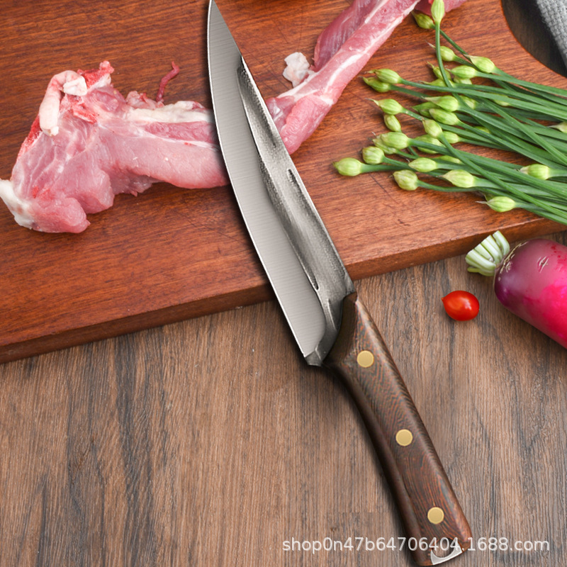 Forging bone knife kitchen knife special knife for forging and killing pigs bloodletting sharp knife butcher commercial slaughter pig cattle and sheep cutting knife