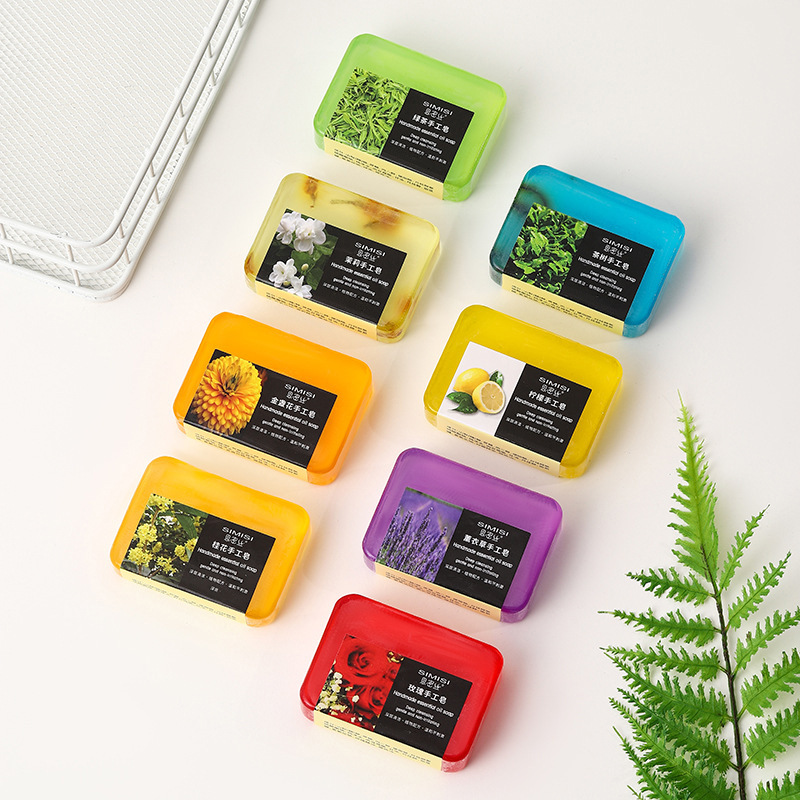 【Simis】Rose, Jasmine, Osmanthus, Lavender, Lemon Handmade Soap Cleansing and Moisturizing 100g