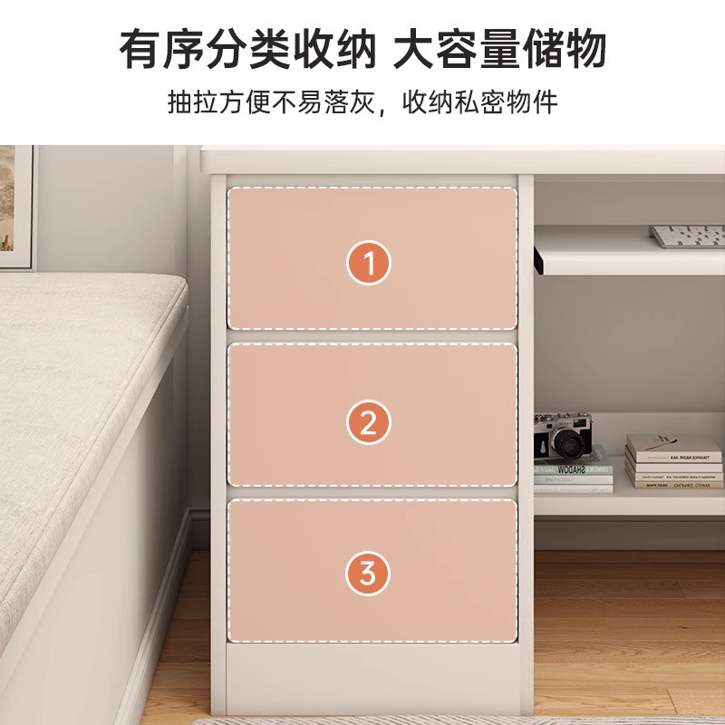 Computer desk desktop desk student home bedroom study desk modern minimalist workbench with drawer office table