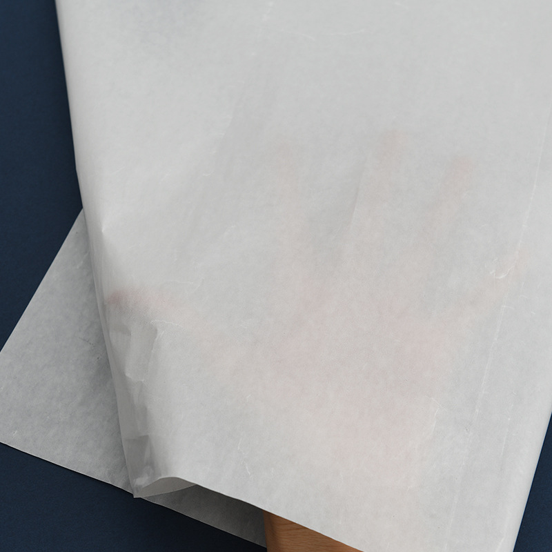 Wholesale 24g white wax paper translucent paper glossy paper cake paper tray oil-proof paper wax paper