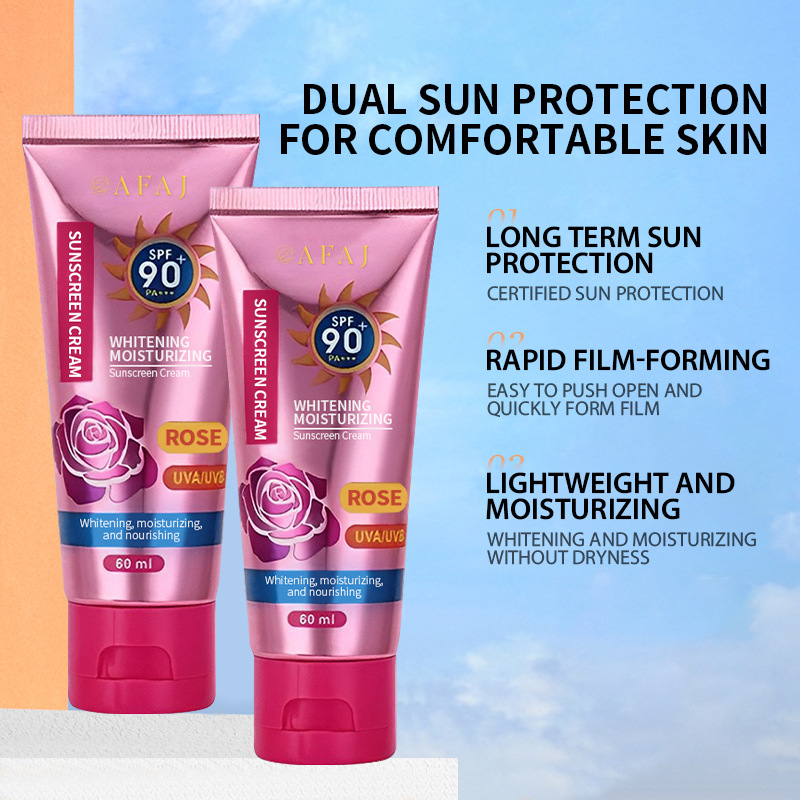 Cross-Border Afaj (Rose) Sunscreen Multi-Effect Repair Isolation Bb Cream Manufacturer Direct Sales Moisturizing Oil Control Concealer
