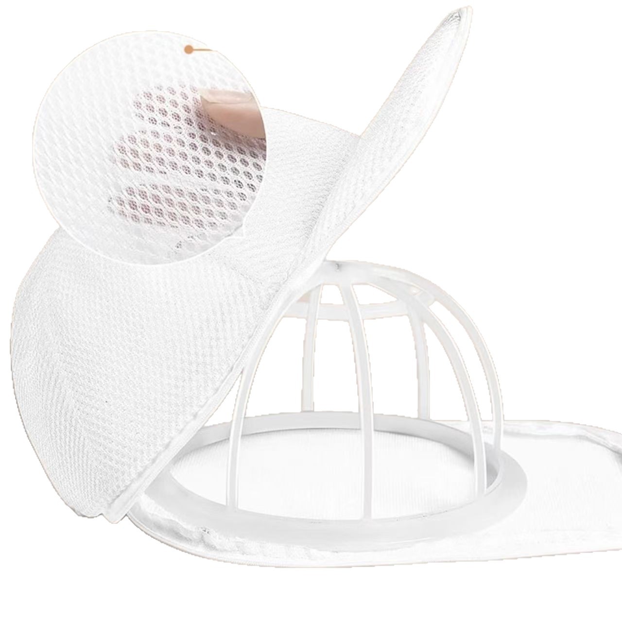 Hat Washing Bag, Hat Laundry Bag, Anti-Deformation Washing Bag, Machine Washable Mesh Bag, Portable Household Shape Protection Laundry Accessories