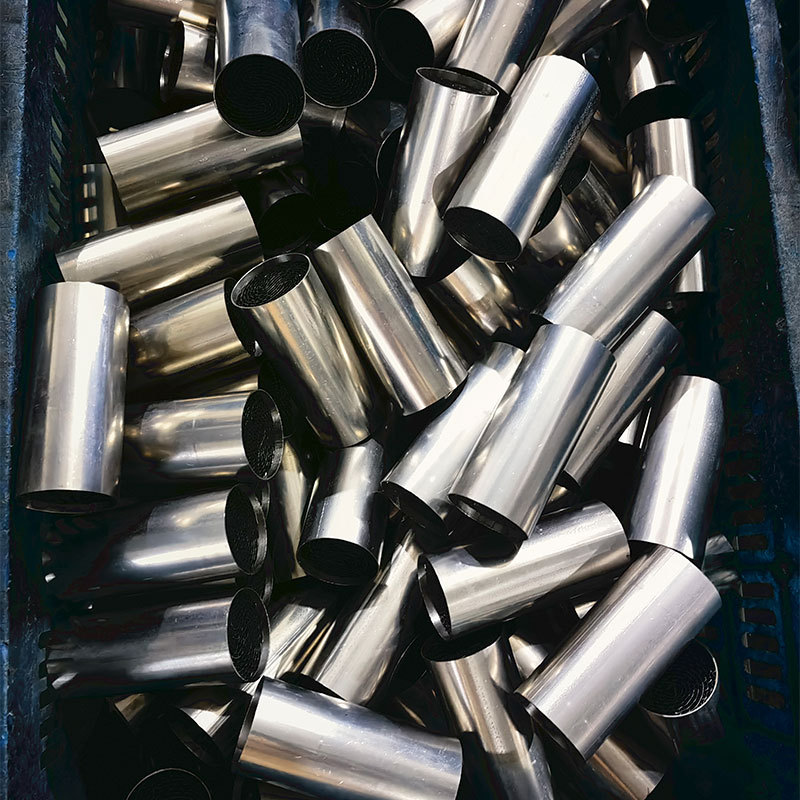 Metal small ternary metal carrier filter element foreign trade processing metal three-way catalyst carrier high flow Universal