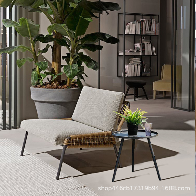 Северный уличный ротанговый диван, креативная мебель для интерьера, садовый стол и стул, кофейный столик, ротанговое кресло, отдых, вилла, двор, балкон