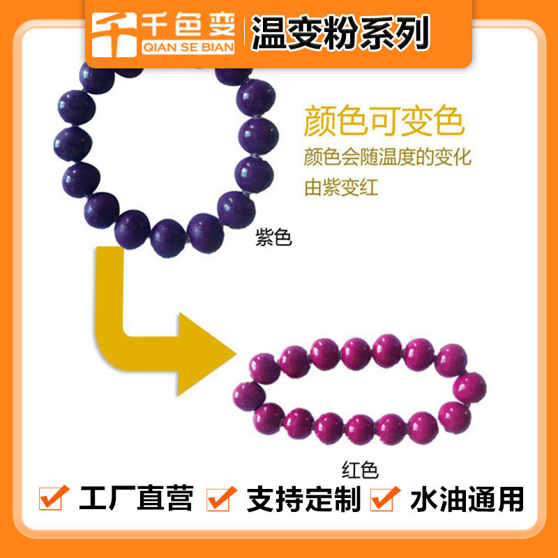 31-Degree Temperature-Sensitive Color-Changing Powder Injection Molding Spray Silicone Nail Art Process Hand-Feel Color-Changing Powder Textile Printing Temperature-Sensitive Pigment