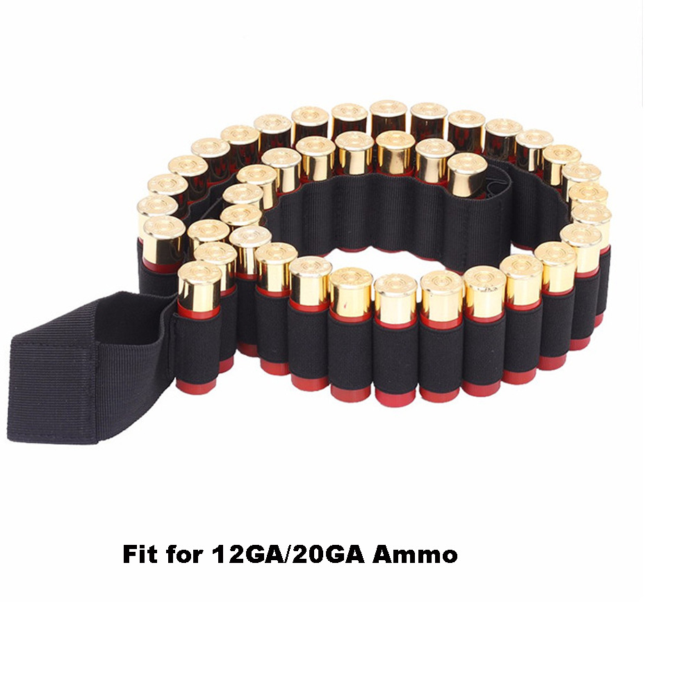 60-hole bullet belt inclined camouflage hunting shotgun storage belt 12G shotgun tactical bullet storage bag