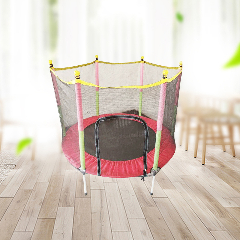 Trampoline Household Children's Indoor Baby Jumping Bed with Protection Net Family Small Jumping Bed Toy