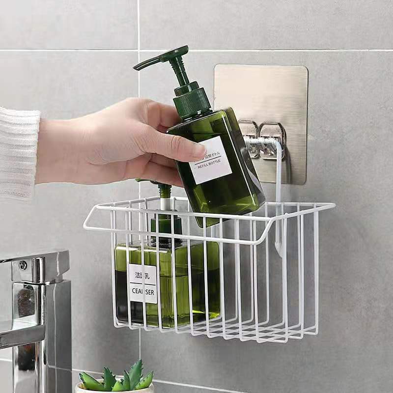 Wrought Iron Drain Rack Drain Basket Sink Side Storage Rack Storage Multifunctional Kitchen Drain Rack Household Drain Cloth