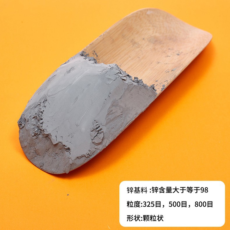 Cross-Border Hot Selling Gray Powder Particles with Metallic Luster 500 Mesh Industrial Zinc Base Material Factory Processing and Wholesale