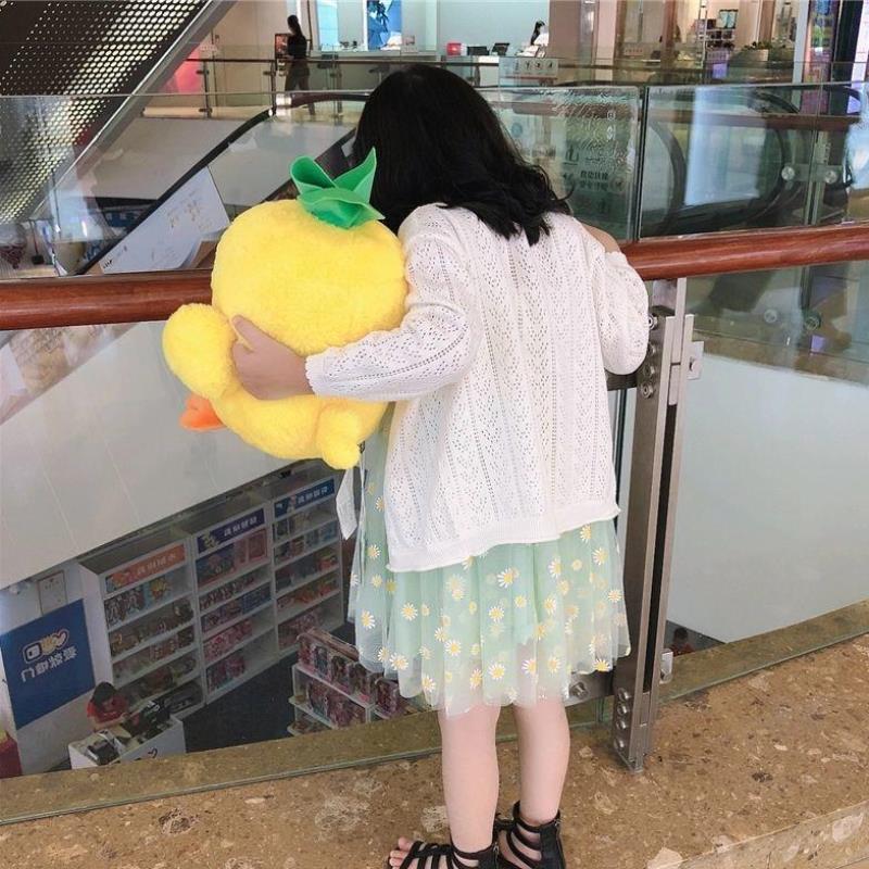 Children's Air-Conditioning Shirts, Pure Cotton Spring and Summer Thin Tops, Men's and Women's Baby Knitted Cardigans, Sun Protection Clothing, Kidsren's Outwears