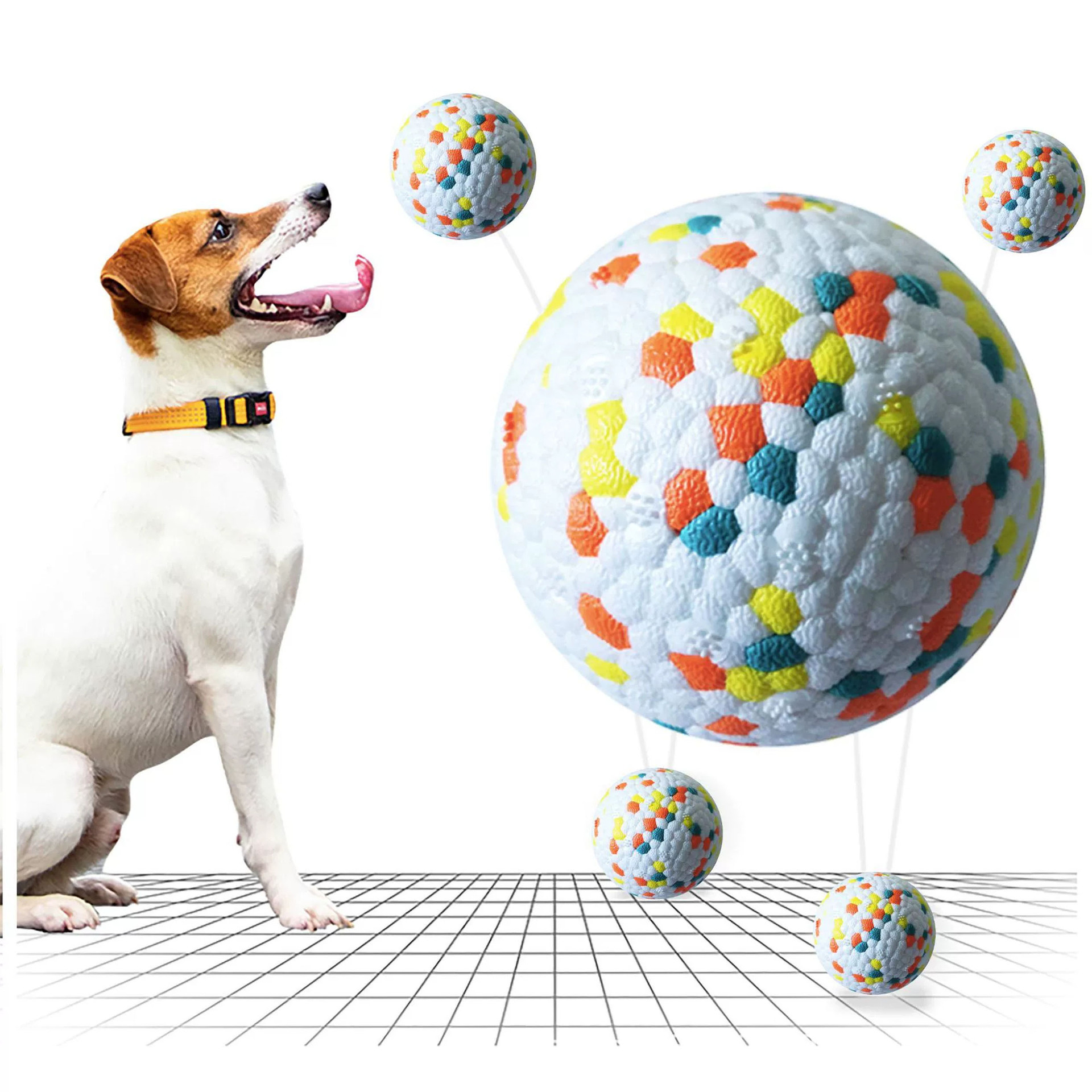 ETPU pet toy ball explosive ball dog toy ball pet high elastic pet ball teether ball dog toy factory