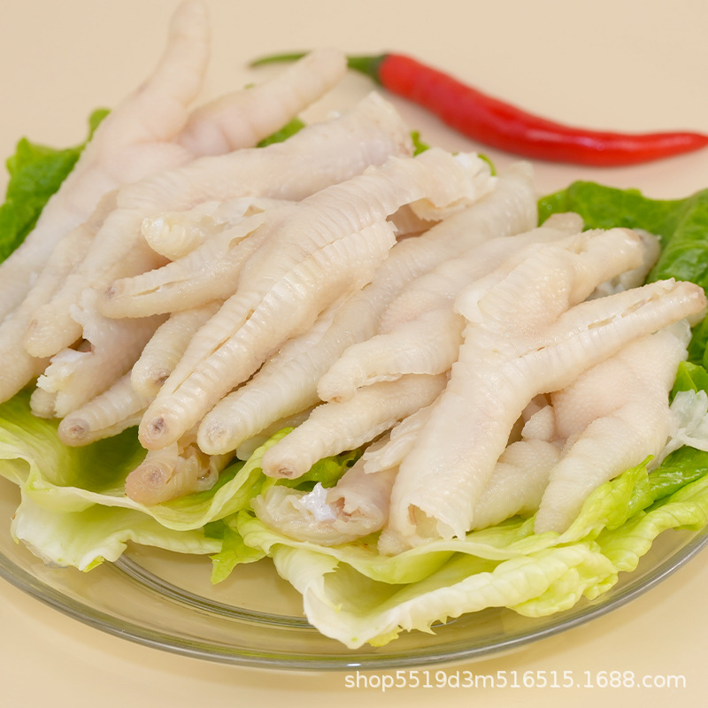 Yuan Fang Boneless Chicken Feet Frozen Raw Materials Wholesale 2.5kg Bags Hotel Snacks Catering Commercial Cooked Chicken Feet