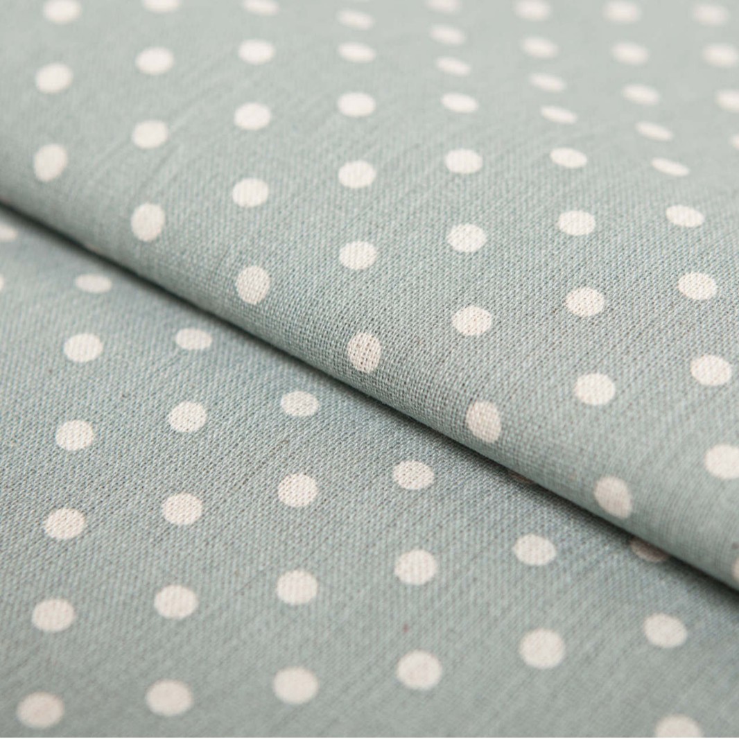 Export Korea printed home textile fabric little water Jade washed cotton and linen clothing curtain fabric handmade materials