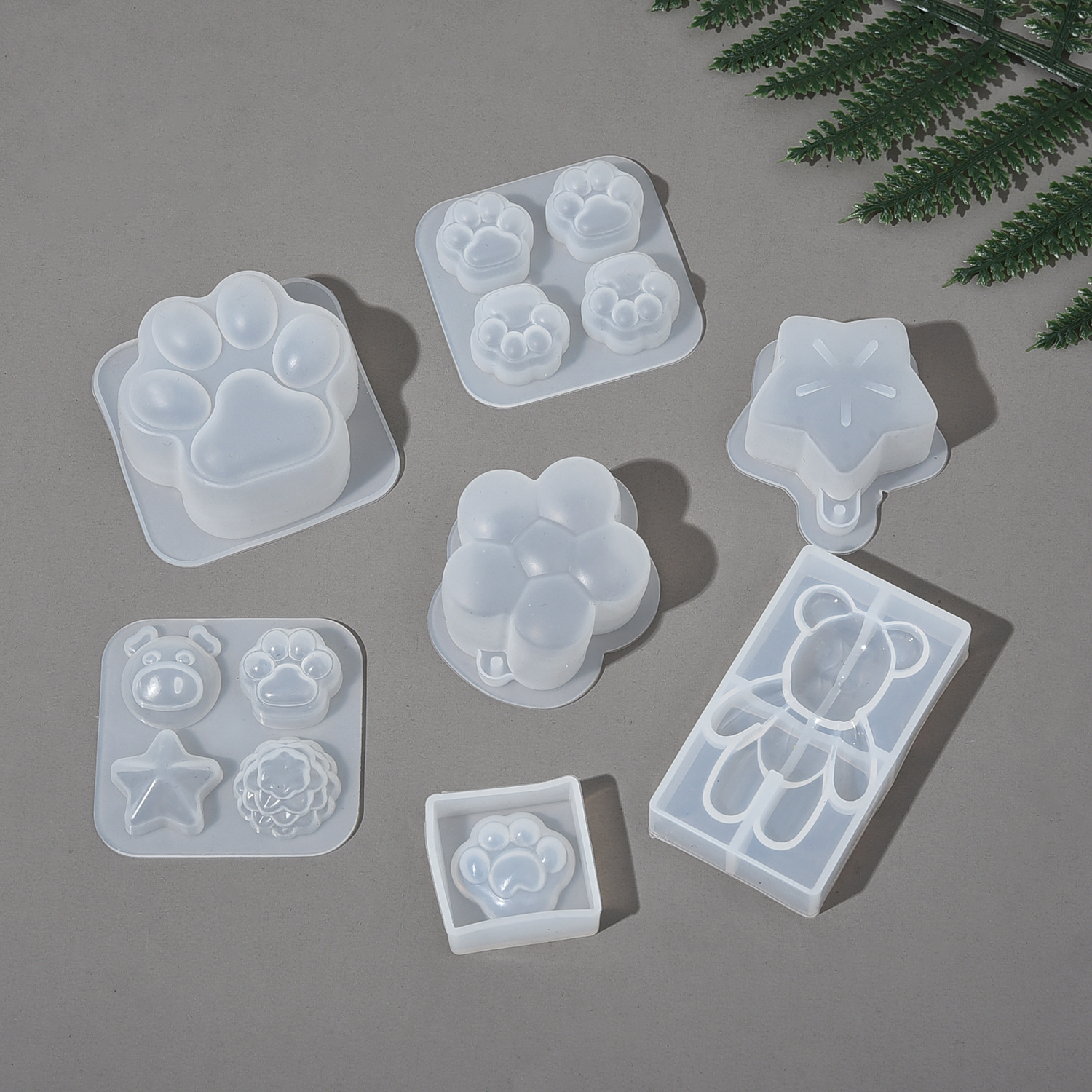 Набор прозрачных форм для зажима, DIY игрушки, мультяшный большой коготь, форма для торта медведя