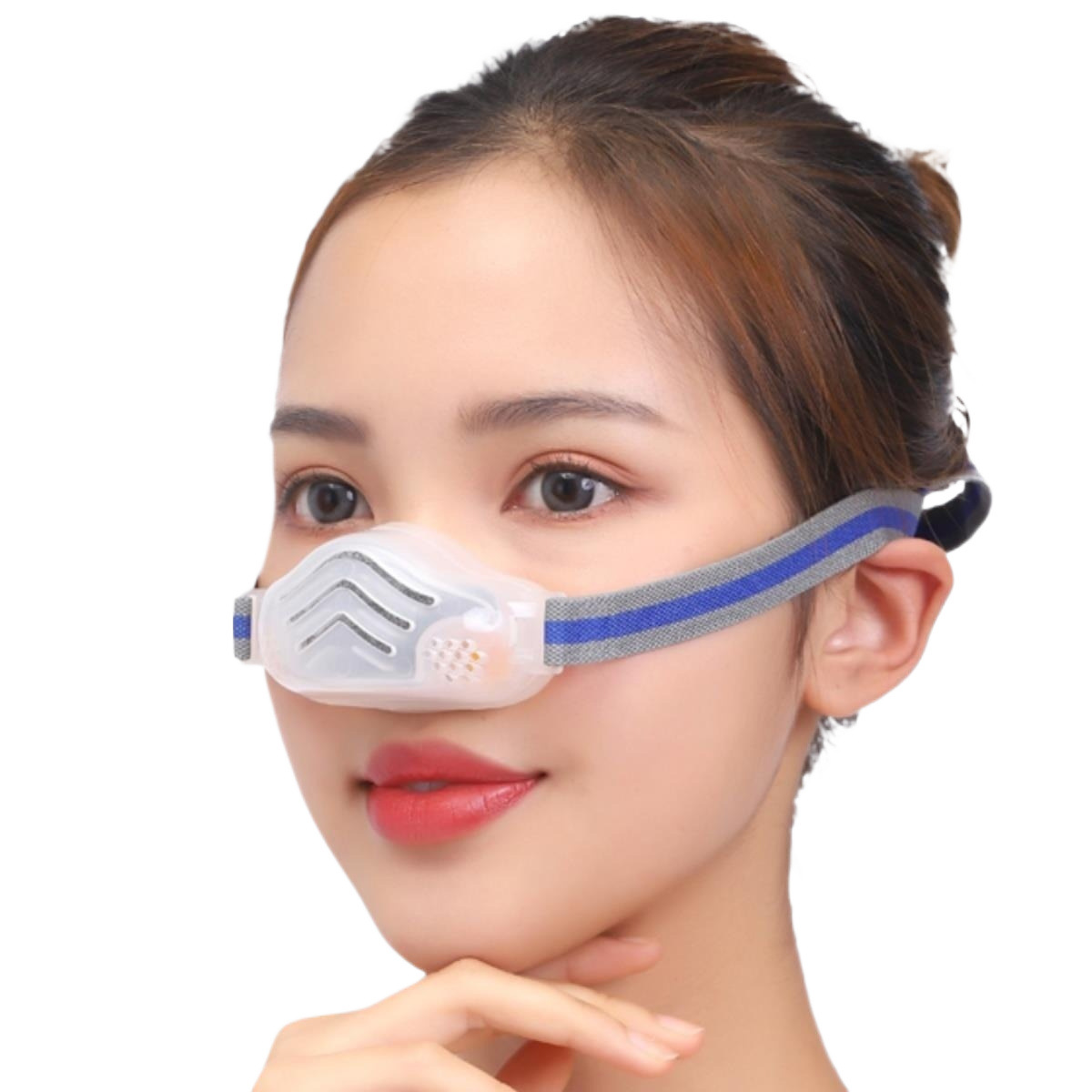 # Face-Covering Breathing Valve Dust-Proof Nose Mask Breathable Male and Female Pollen Mask Gray Dust Haze Oil Fume Allergy Welding