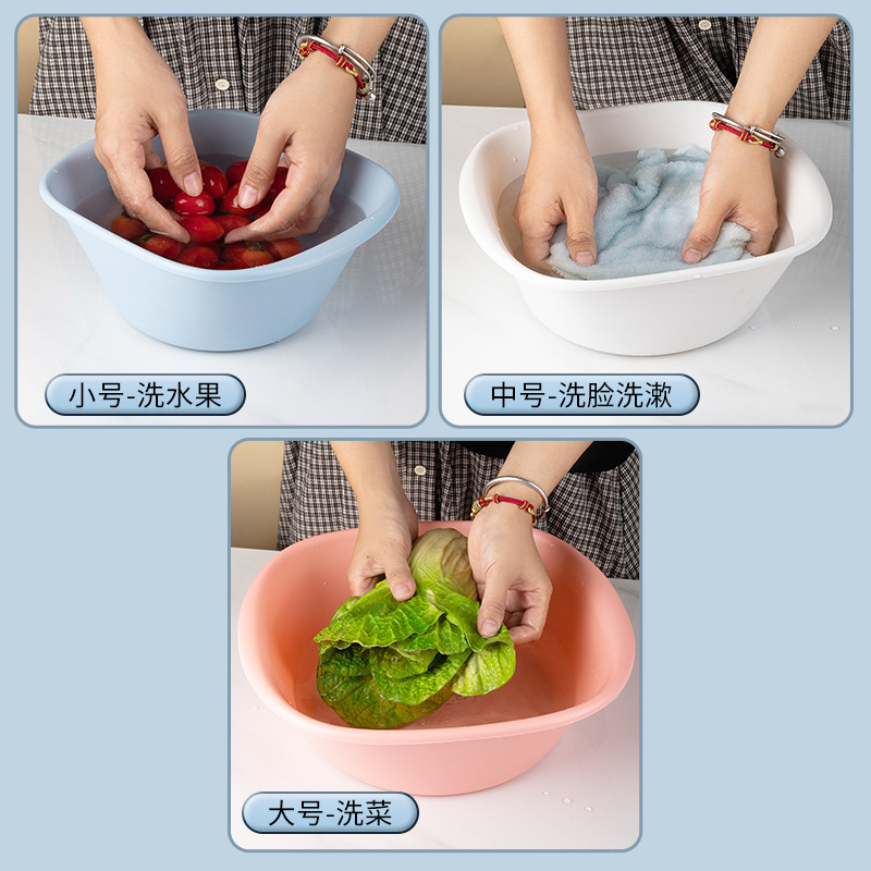 Processing and Customizing Plastic Washbasins Thickeneded Household Large and Small Newborn Baby Basins Adult Student Laundry Basins