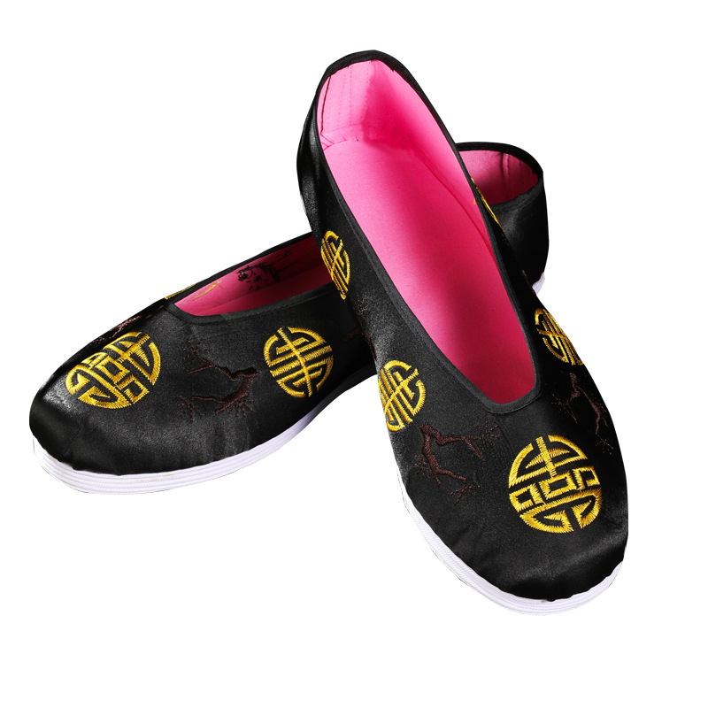 Birthday Shoes for Men and Women, Embroidered Shoes, Cloth Shoes for the Elderly to Pass the World, Soles of Lotus Heaven, Ladder, Funeral Products, Factory Direct Sales