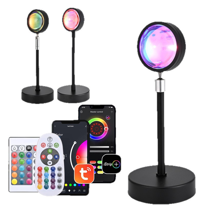 Sunset lamp sunset lamp atmosphere net red fill light sunset bedroom nightlight projection sunset lamp graffiti APP