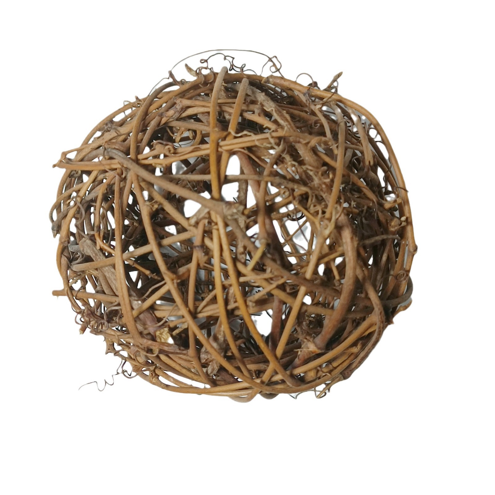 Cross-border primary color rattan ball kindergarten Christmas rattan ball outdoor wedding hand-woven rattan ball hanging decoration ball